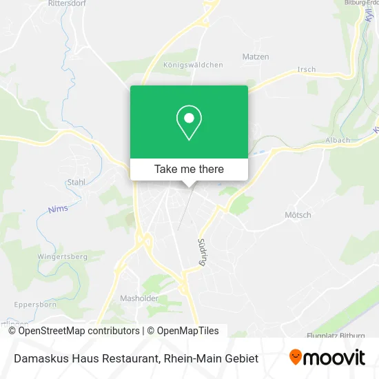 Карта Damaskus Haus Restaurant