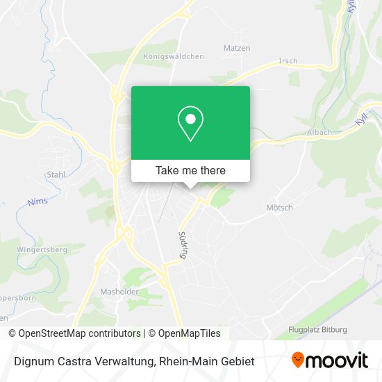 Карта Dignum Castra Verwaltung