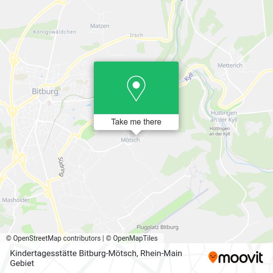 Карта Kindertagesstätte Bitburg-Mötsch