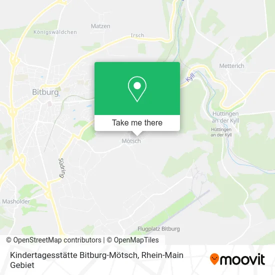 Карта Kindertagesstätte Bitburg-Mötsch