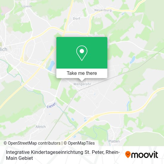 Карта Integrative Kindertageseinrichtung St. Peter