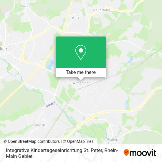 Карта Integrative Kindertageseinrichtung St. Peter