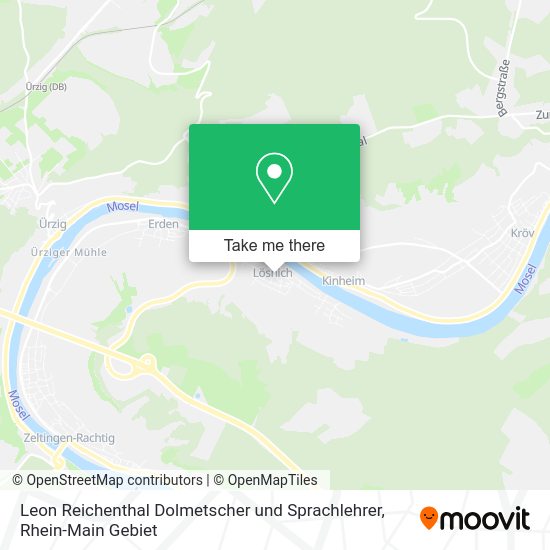 Карта Leon Reichenthal Dolmetscher und Sprachlehrer