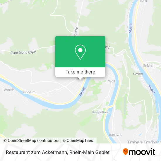 Карта Restaurant zum Ackermann