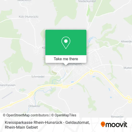 Карта Kreissparkasse Rhein-Hunsrück - Geldautomat