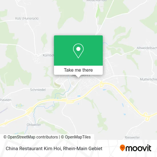 Карта China Restaurant Kim Hoi