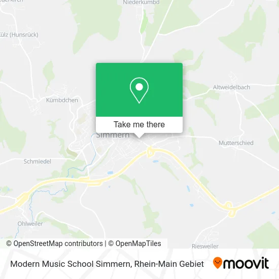 Карта Modern Music School Simmern