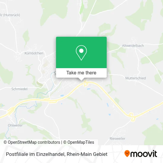 Карта Postfiliale im Einzelhandel