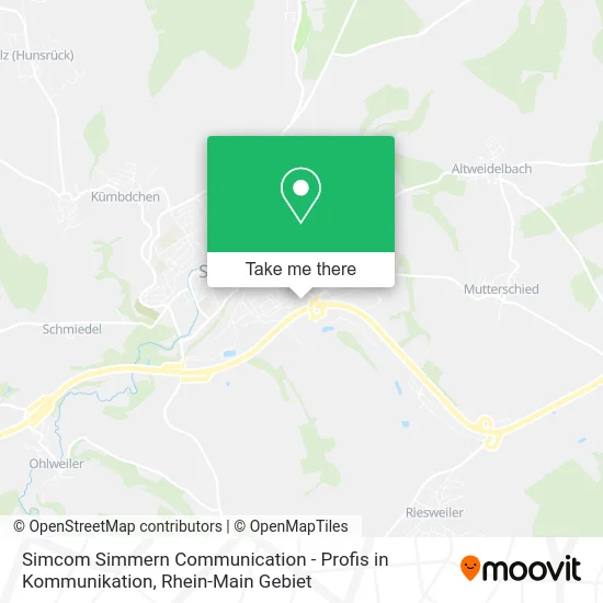 Карта Simcom Simmern Communication - Profis in Kommunikation
