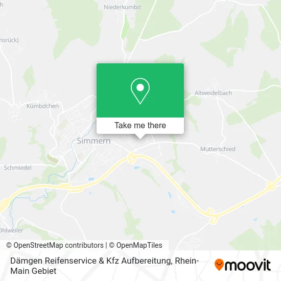 Карта Dämgen Reifenservice & Kfz Aufbereitung