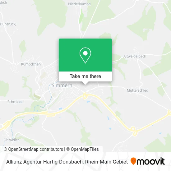 Карта Allianz Agentur Hartig-Donsbach