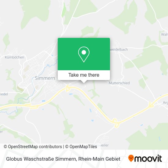 Карта Globus Waschstraße Simmern
