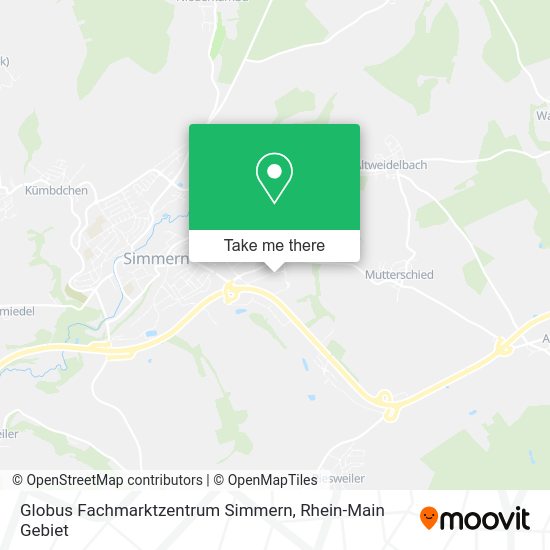 Карта Globus Fachmarktzentrum Simmern