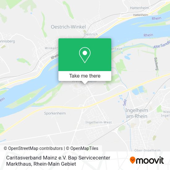 Карта Caritasverband Mainz e.V. Bap Servicecenter Markthaus