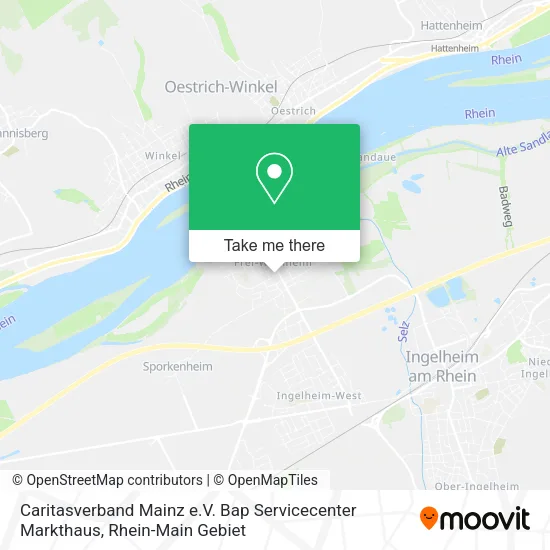 Карта Caritasverband Mainz e.V. Bap Servicecenter Markthaus