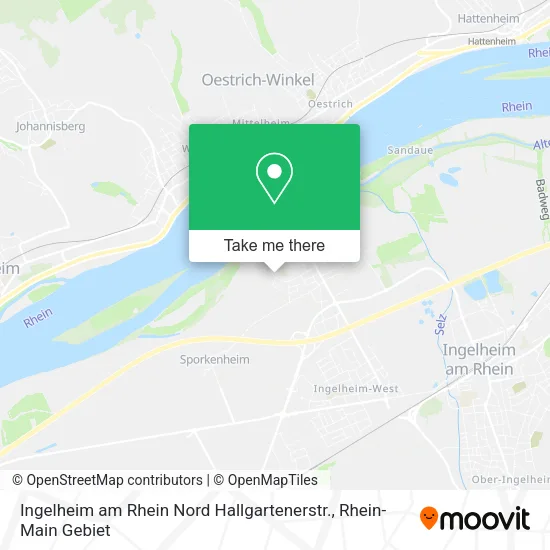 Карта Ingelheim am Rhein Nord Hallgartenerstr.