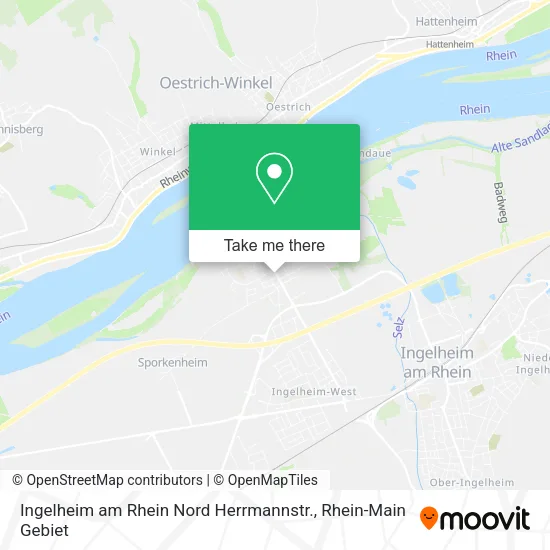 Карта Ingelheim am Rhein Nord Herrmannstr.