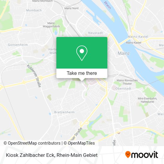 Карта Kiosk Zahlbacher Eck