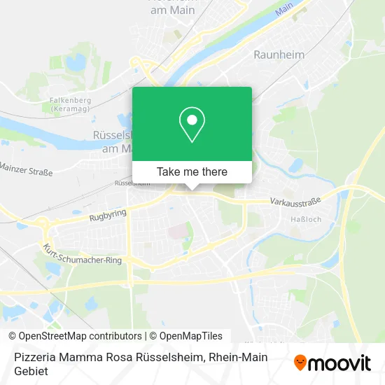 Pizzeria Mamma Rosa Rüsselsheim map