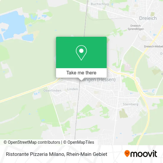 Карта Ristorante Pizzeria Milano