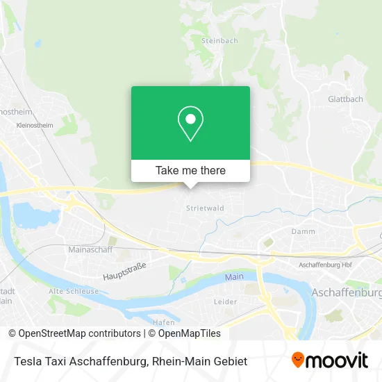 Карта Tesla Taxi Aschaffenburg
