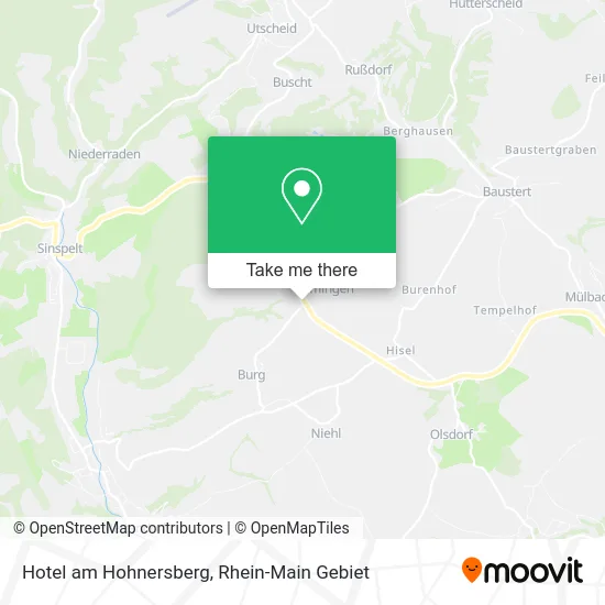 Карта Hotel am Hohnersberg