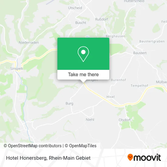 Карта Hotel Honersberg