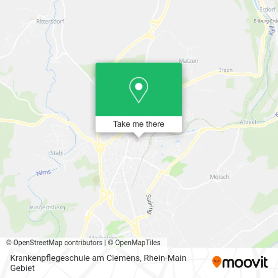 Карта Krankenpflegeschule am Clemens