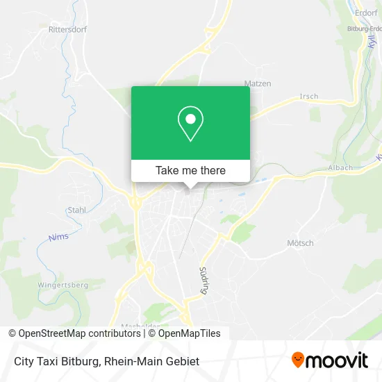 Карта City Taxi Bitburg