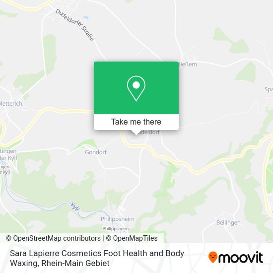 Карта Sara Lapierre Cosmetics Foot Health and Body Waxing