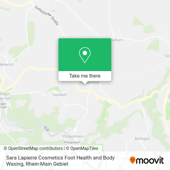 Карта Sara Lapierre Cosmetics Foot Health and Body Waxing