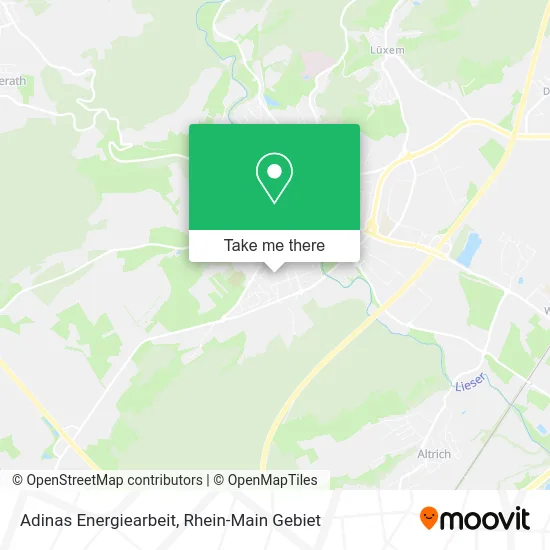 Карта Adinas Energiearbeit