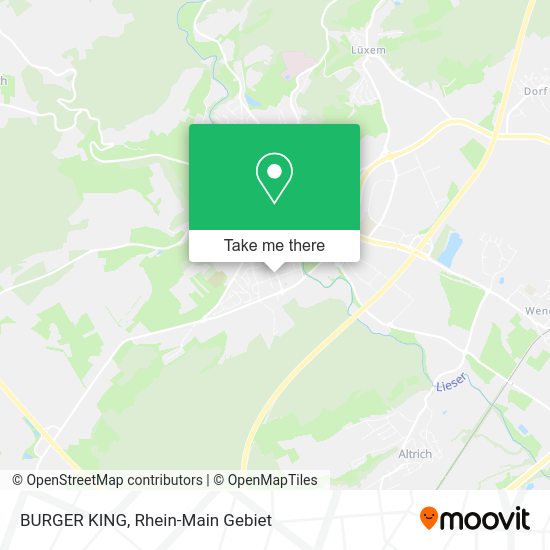 Карта BURGER KING