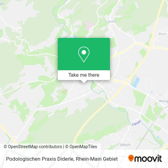 Карта Podologischen Praxis Diderle