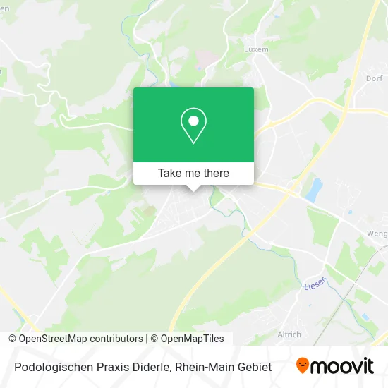 Карта Podologischen Praxis Diderle