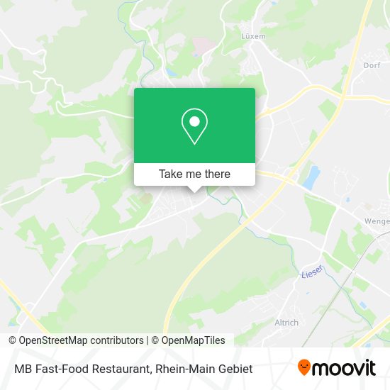 Карта MB Fast-Food Restaurant