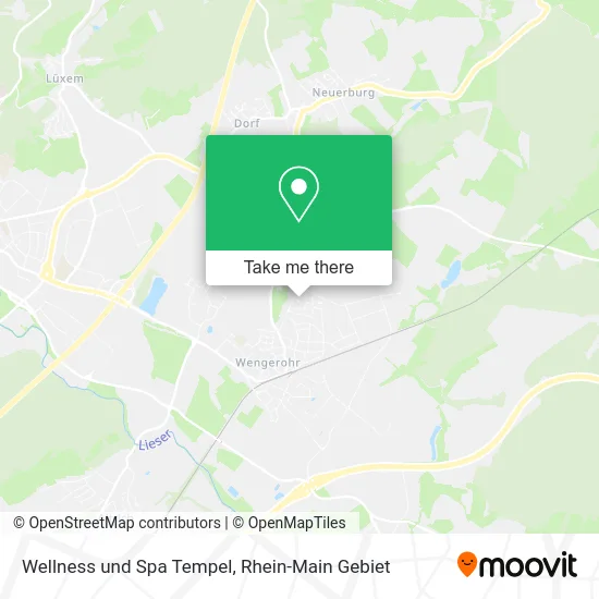 Карта Wellness und Spa Tempel
