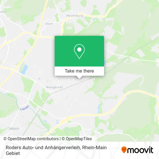Карта Roders Auto- und Anhängerverleih