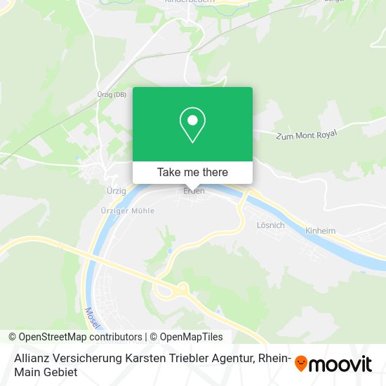 Карта Allianz Versicherung Karsten Triebler Agentur