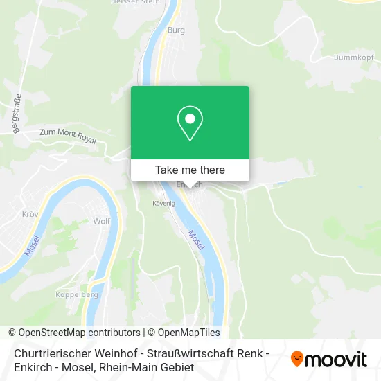 Карта Churtrierischer Weinhof - Straußwirtschaft Renk - Enkirch - Mosel