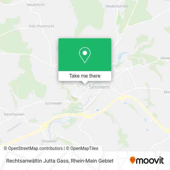 Карта Rechtsanwältin Jutta Gass