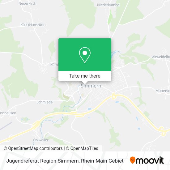 Карта Jugendreferat Region Simmern