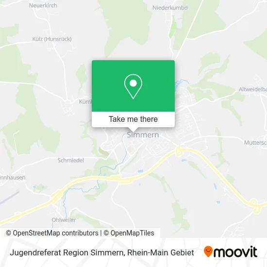 Карта Jugendreferat Region Simmern