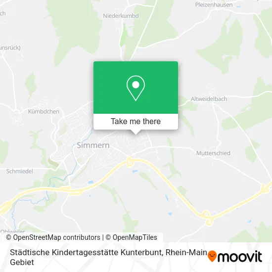 Карта Städtische Kindertagesstätte Kunterbunt