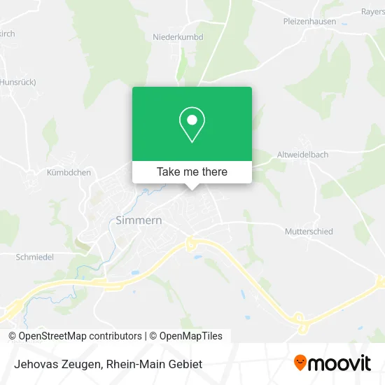 Карта Jehovas Zeugen