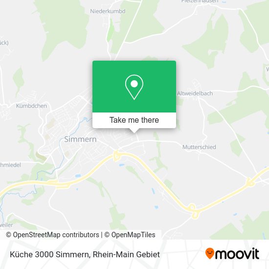 Карта Küche 3000 Simmern