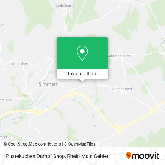 Карта Pustekuchen Dampf-Shop