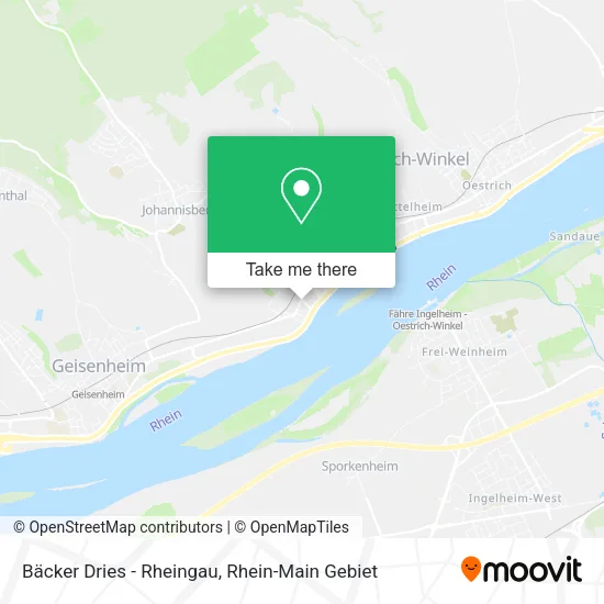 Карта Bäcker Dries - Rheingau