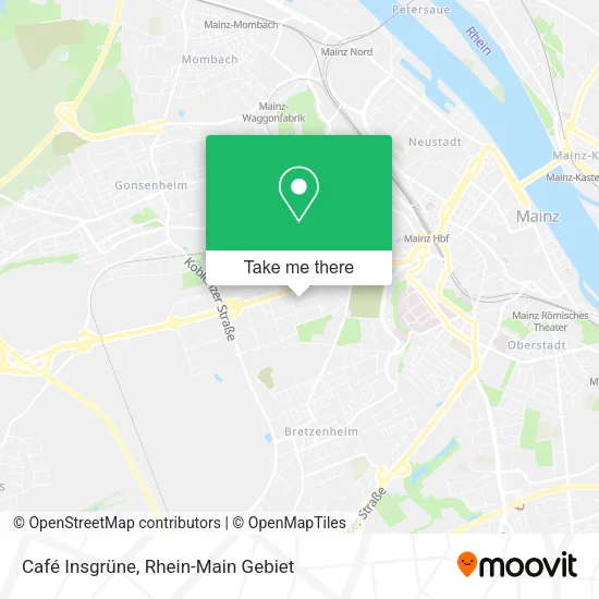 Карта Café Insgrüne
