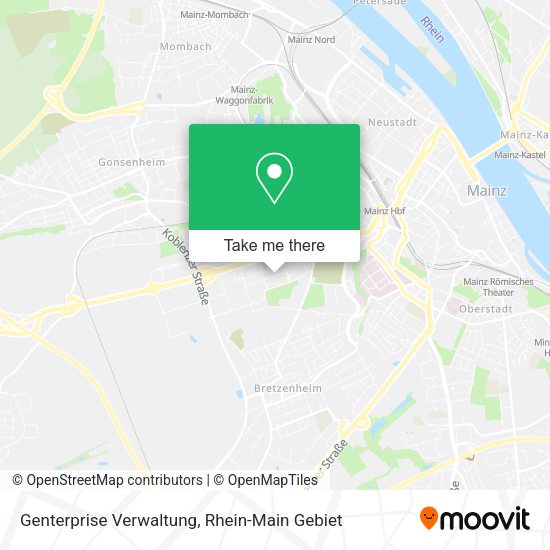 Карта Genterprise Verwaltung